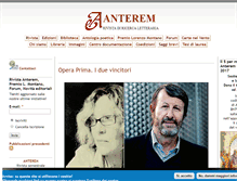 Tablet Screenshot of anteremedizioni.it